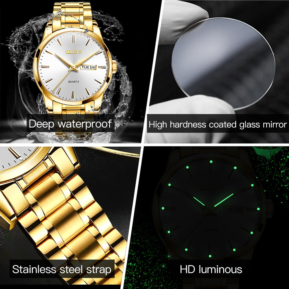 OLEVS Luxury business watch for Men /  enter discount code K0B074XFDPD6 Buy 1 get 1 FREE / FREE Shipping