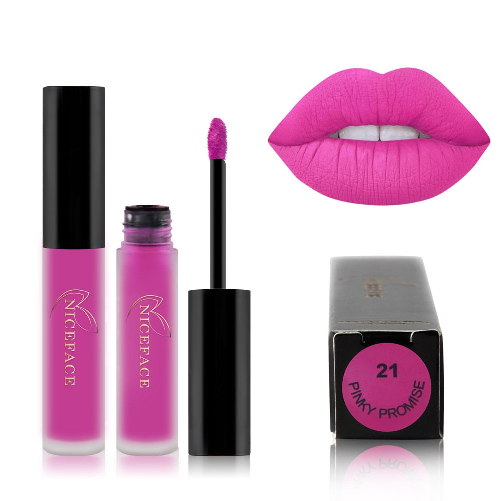 Best Lip Gloss/ Lipstick 25 Colors Waterproof Matte Lip Gloss Liquid / Buy 6 get 1 FREE / Enter Code 1G3G7SQNGXFP /  FREE Shipping