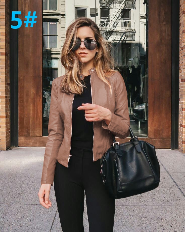 Ladies  leather Jacket comfortable lining / BUY  3 get  1  FREE enter Discount Code BWX1SKG5BYMV /  FREE Shipping - tracking available