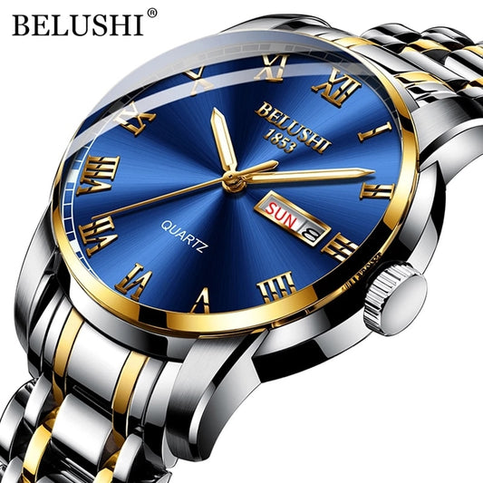 BELUSHI Top Brand Luxury Men's Watch, Luminous/ FREE Shipping - tracking available
