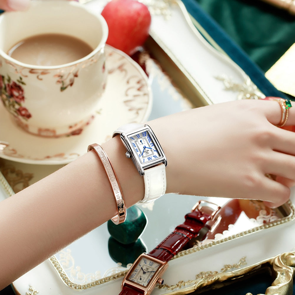 OLEVS elegant Top  Luxury Brand Watch for  Women /  Red Quartz / Waterproof