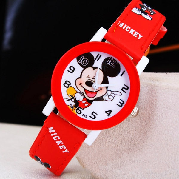 2021  Kids Mickey Mouse Watch leather strap / FREE Shipping