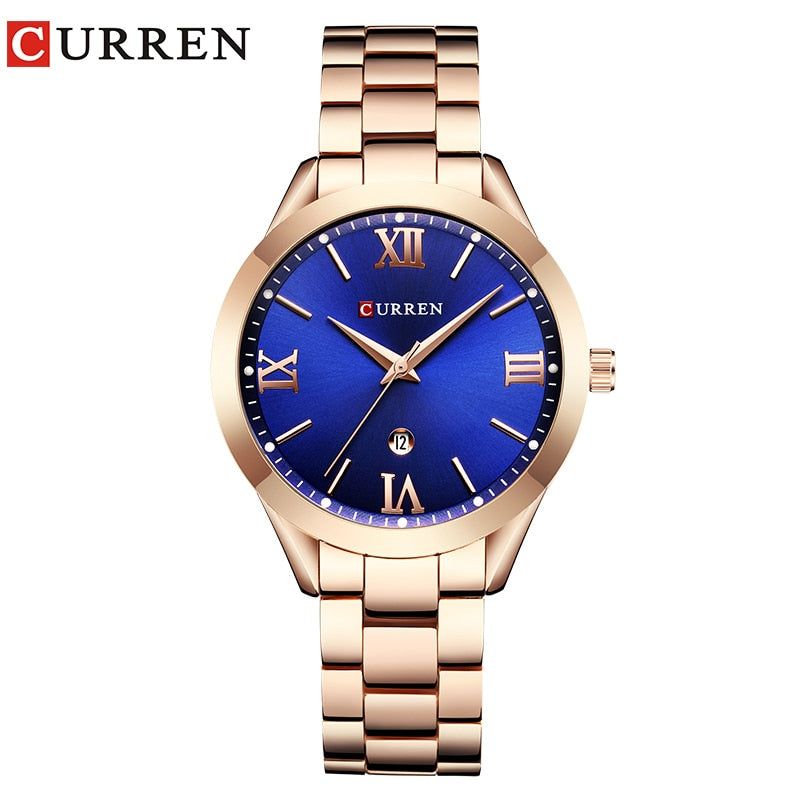 CURREN  beautiful  Gold  Ladies Wrist  Watch ,  Quartz /  FREE Shipping