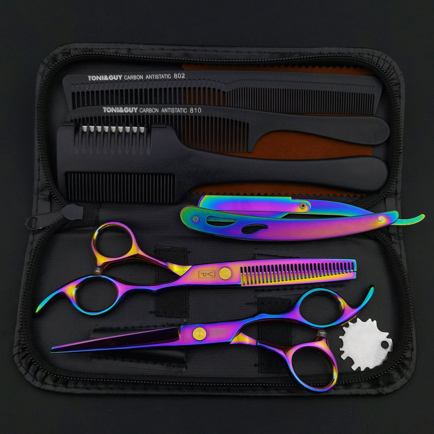Professional Japan 440c 6 Inch Hair Scissors Set /  Cutting Shears / Thinning Barber Scissors Set / Barber Hairdressing Scissors  / FREE Shipping