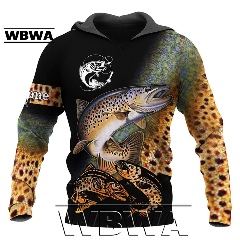 Fishing Hoodies for Women/Men of Salmon/ Bass/ Mahi and fish images / FREE shipping