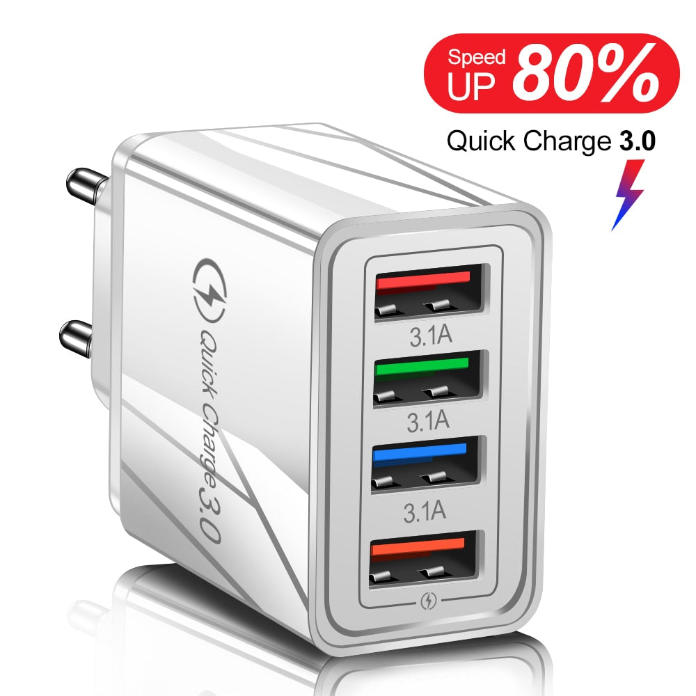 USB QC Wall Plug Quick Charger 3.0 For iPhone 12 Pro-Max Tablet / Buy 25 get 10 FREE / Enter Code  5M6TST0TF4FN /  Shipping