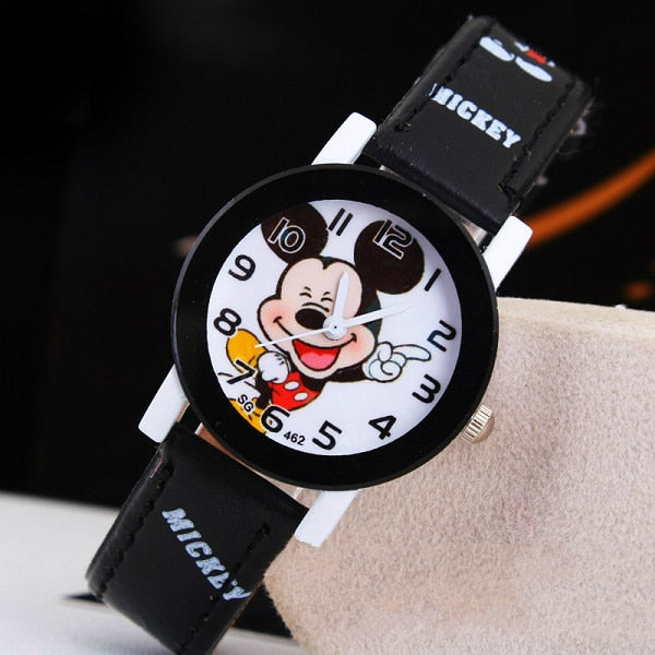 2021  Kids Mickey Mouse Watch leather strap / FREE Shipping