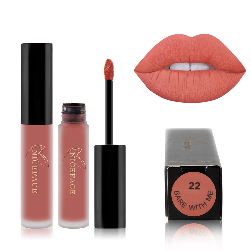 Best Lip Gloss/ Lipstick 25 Colors Waterproof Matte Lip Gloss Liquid / Buy 6 get 1 FREE / Enter Code 1G3G7SQNGXFP /  FREE Shipping