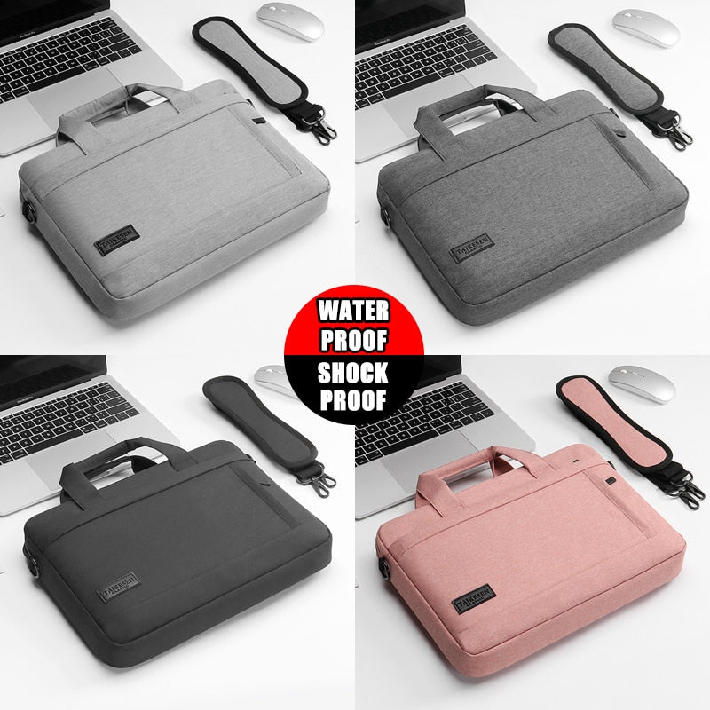 Laptop Bag Sleeve Case Protective Shoulder Carrying Case For pro 13 14 15.6 17 inch Macbook / FREE Shipping