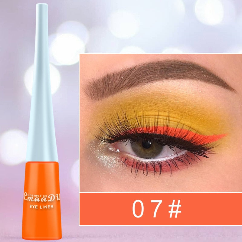 Cmaadu Cosmetics Colorful Liquid Eyeliner Waterproof  Eyeliner Gel / Buy 6 get 1 FREE / Enter Code NND4EY0NDCRE / FREE Shipping