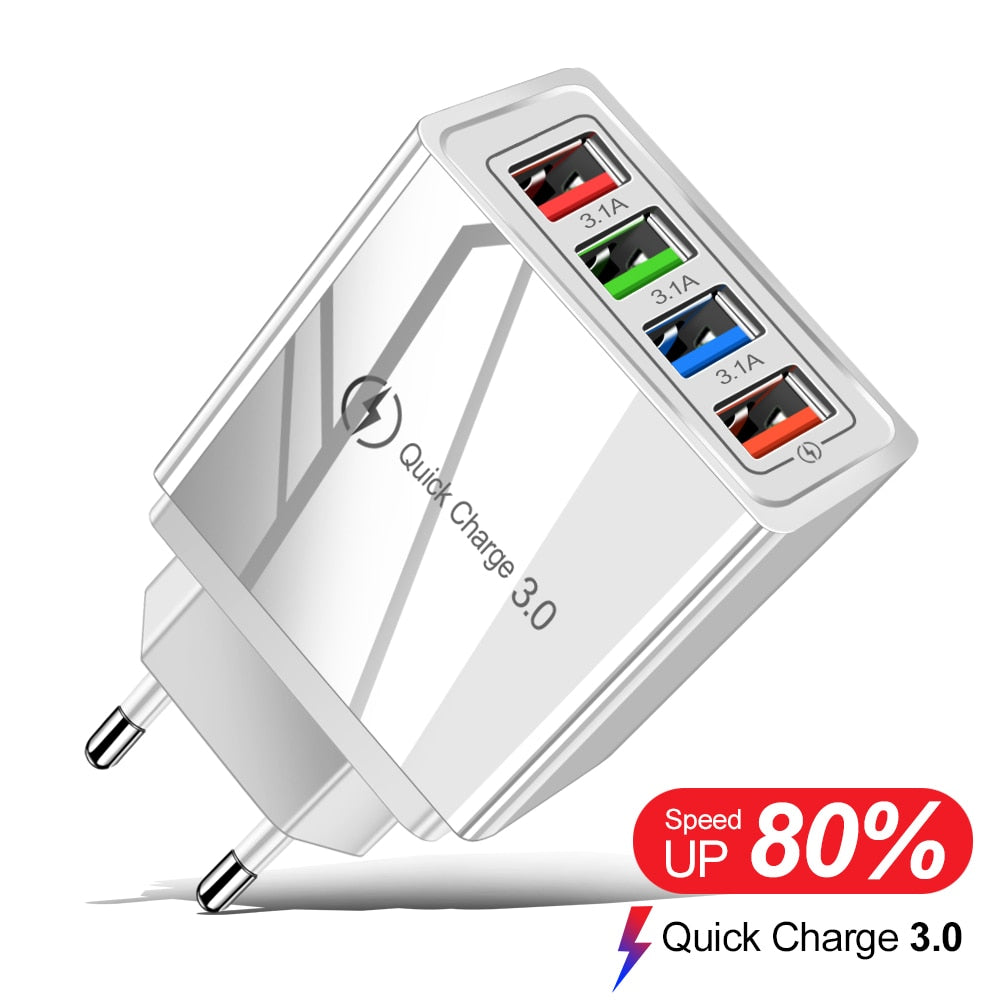 USB QC Wall Plug Quick Charger 3.0 For iPhone 12 Pro-Max Tablet / Buy 25 get 10 FREE / Enter Code  5M6TST0TF4FN /  Shipping
