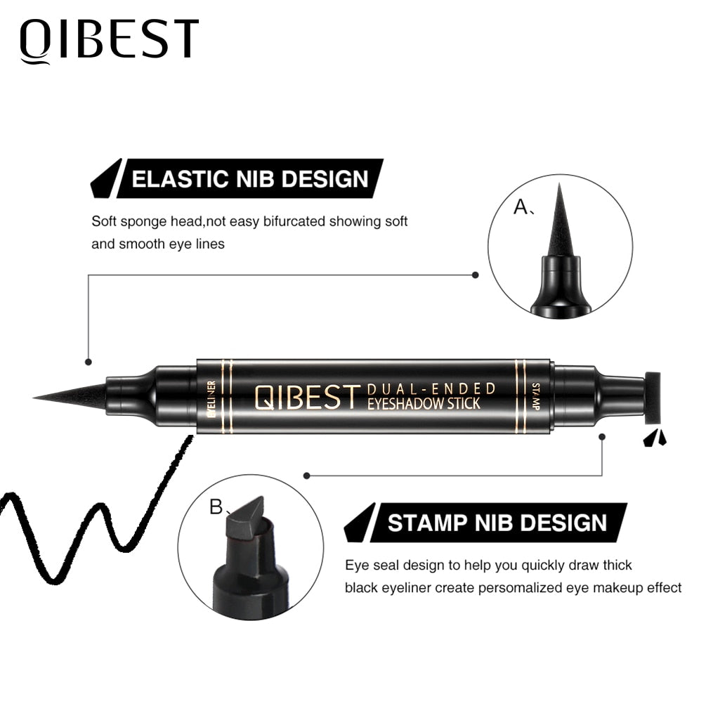 QIBEST multi-color  Eyeliner  Pen Waterproof Fast Dry Double-ended / FREE shipping