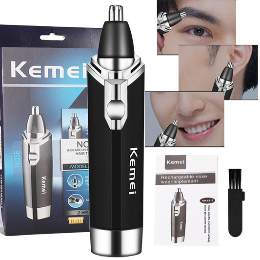 Kemei  Professional Nose / ear  Hair Trimmer - eyebrow  Clipper / USB rechargeable / FREE Shipping