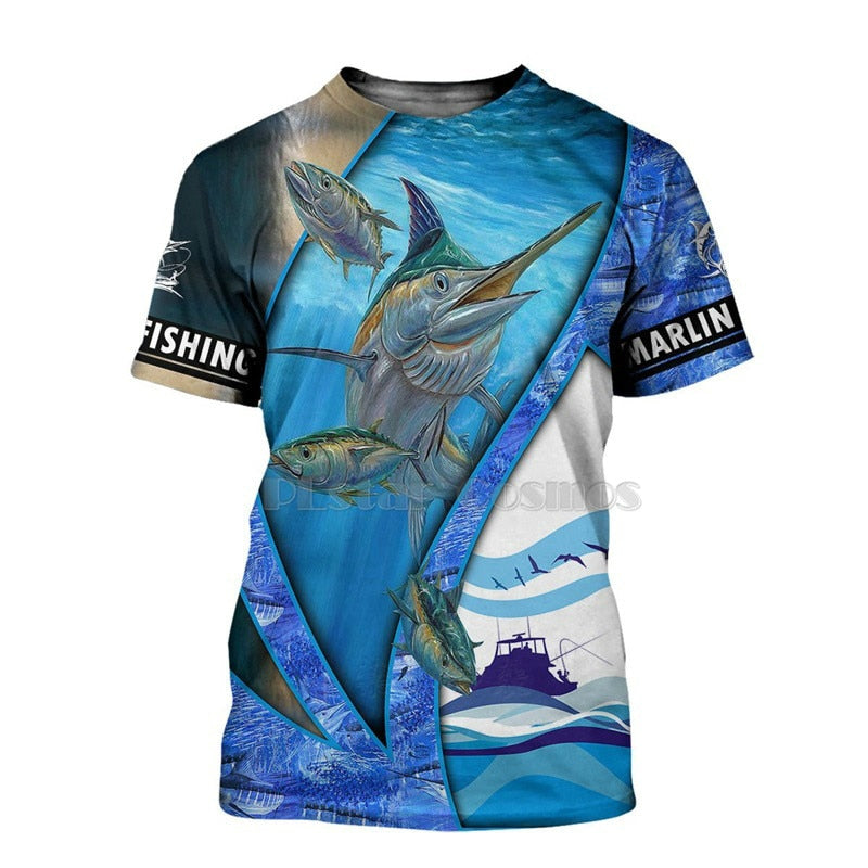 Women / Men 3d Fish designs comfortable short sleeve t shirt top / FREE Shipping