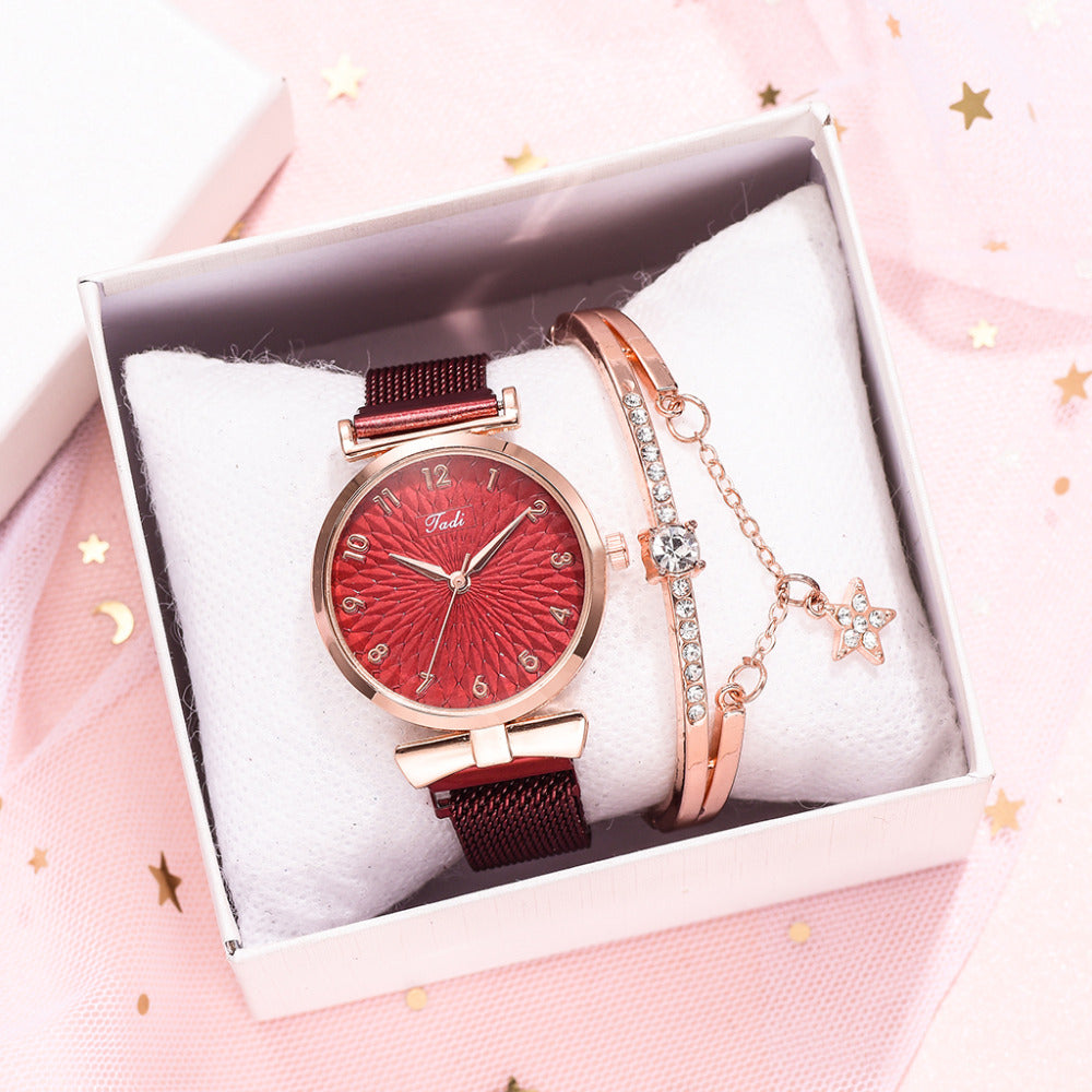Elegant Bracelet and LVPAI Watch For Women / quartz / enter discount code  RPHKSPFPJRSN  Buy 1 get 1 FREE  /  FREE Shipping