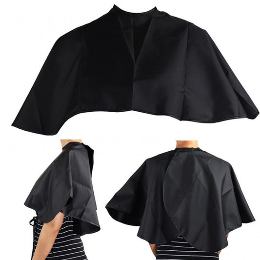 Waterproof Hair Coloring Cape /  Black Shawl for Salon - Barbershop  Hairdressing Apron  / FREE Shipping