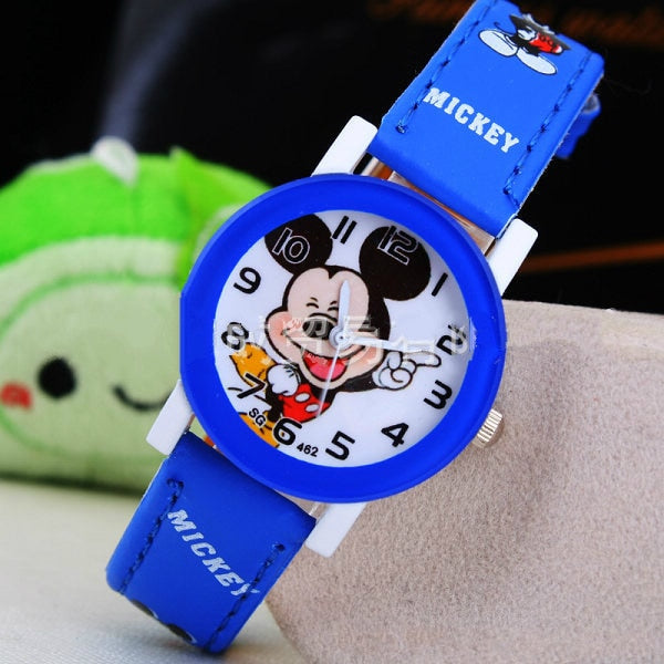 2021  Kids Mickey Mouse Watch leather strap / FREE Shipping
