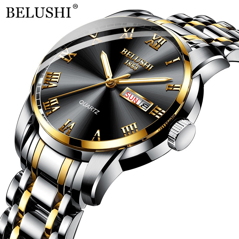 BELUSHI Top Brand Luxury Men's Watch, Luminous/ FREE Shipping - tracking available