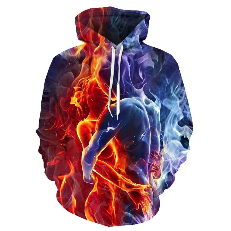 Ladies / Men hoodie beautiful  3D  animal Prints  / horse Men/ pullover streetwear / FREE shipping