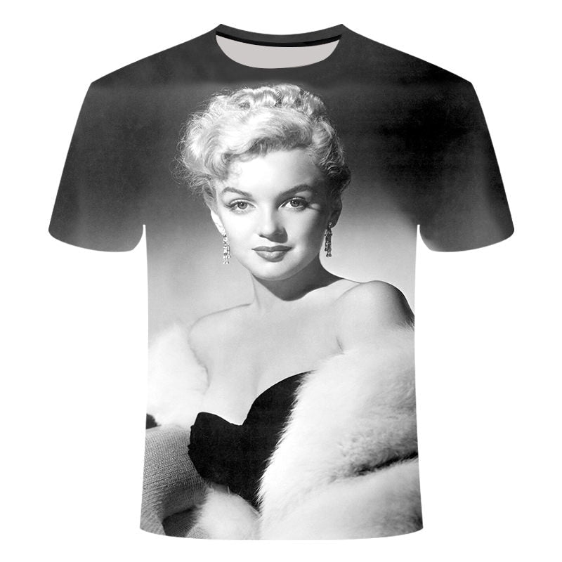 Men / Ladies t-shirt prints Marilyn Monroe with other beautiful  prints / FREE shipping
