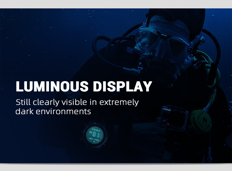 NORTH EDGE Men's Professional Diving Computer Watch Scuba Diving NDL (No Deco Time) 50M Dive Watches Altimeter Barometer Compass