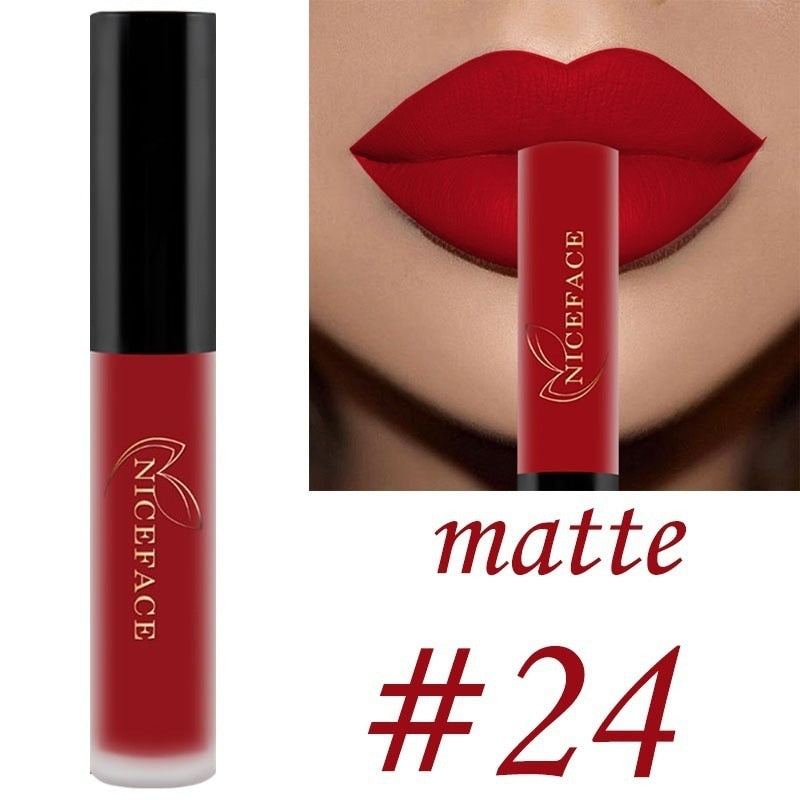 Best Lip Gloss/ Lipstick 25 Colors Waterproof Matte Lip Gloss Liquid / Buy 6 get 1 FREE / Enter Code 1G3G7SQNGXFP /  FREE Shipping