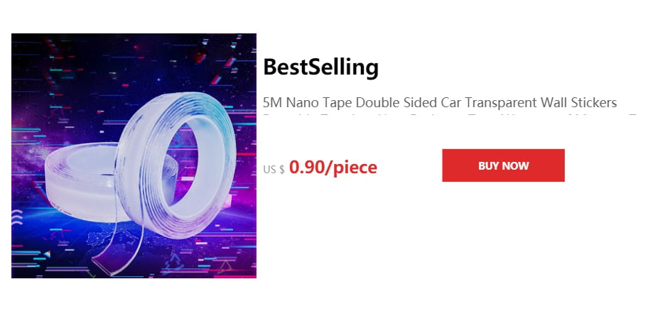 Monster NANO Tape 2 side strong adhesive Waterproof / Buy 25 rolls get 10 FREE / Enter Code ENKGD5PY6218 / Free Shipping