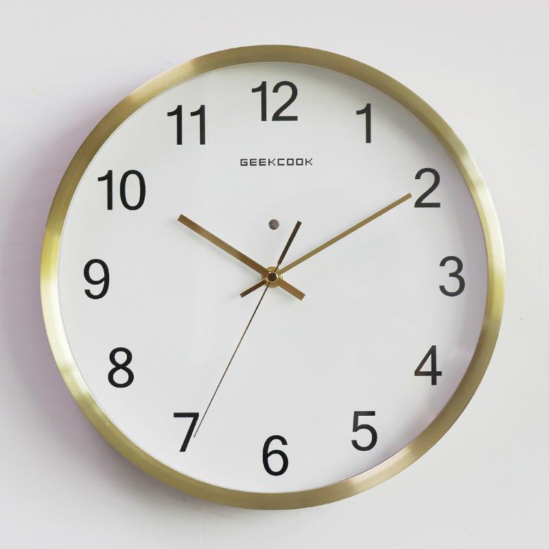 Luminous Wall Clock Large Number Hanging Clocks /  Quiet / Kitchen, Living Room