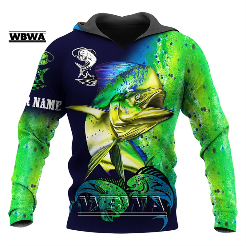 Fishing Hoodies for Women/Men of Salmon/ Bass/ Mahi and fish images / FREE shipping