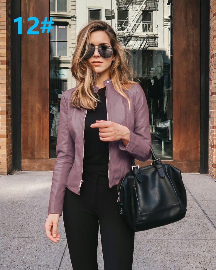 Ladies  leather Jacket comfortable lining / BUY  3 get  1  FREE enter Discount Code BWX1SKG5BYMV /  FREE Shipping - tracking available