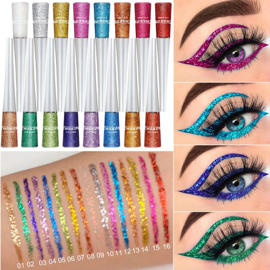 Diamond Glitter Eyeliner pen  / enter R238B59SH4XW  Buy 6 get  1 FREE / FREE Shipping