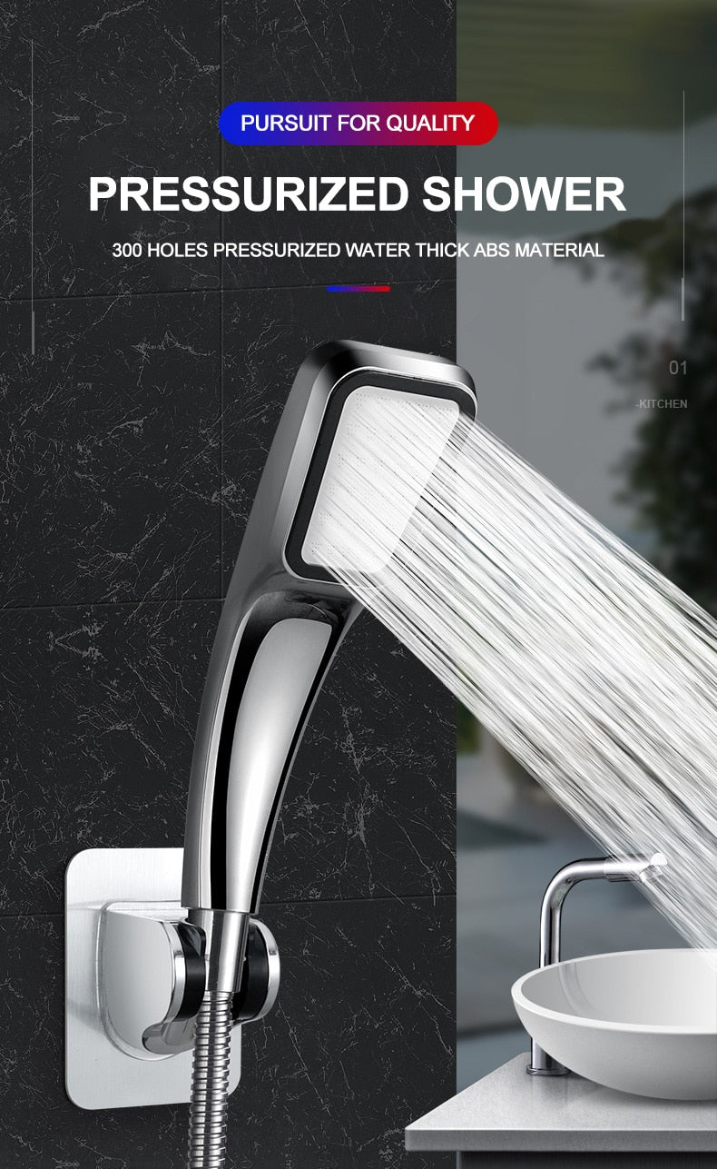Shower Head 300 Holes High Pressure Rainfall Shower for Salon or Bathroom / Buy 6 get 2 FREE / Enter CODE 3MPFNWZ2D0P4 /  FREE Shipping