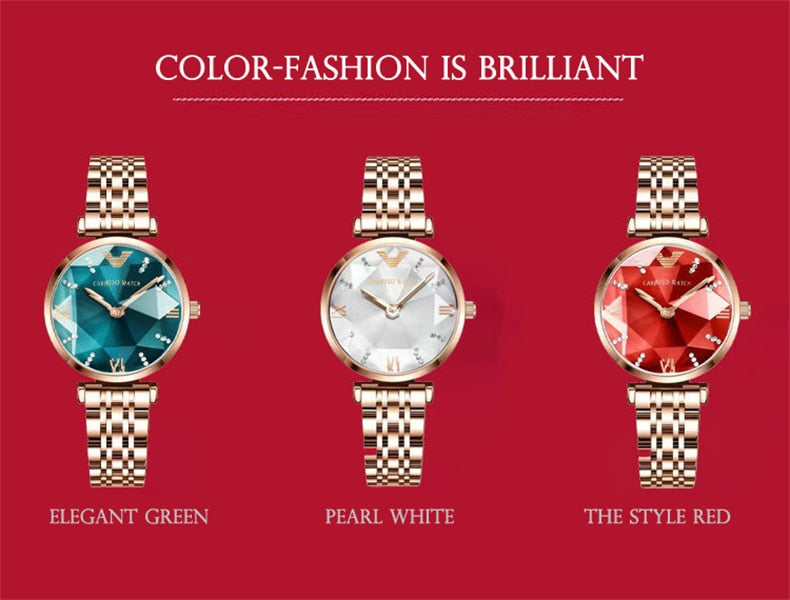 POEDAGAR 9313 Elegant Ladies Watch with sparkling Diamonds-luminous/FREE Shipping