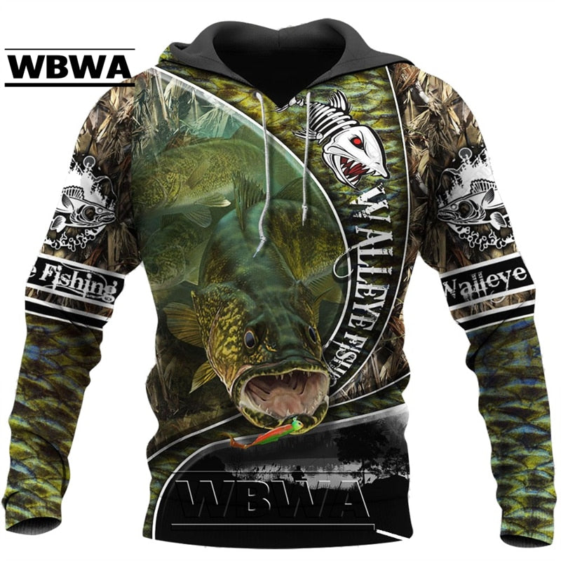 Fishing Hoodies for Women/Men of Salmon/ Bass/ Mahi and fish images / FREE shipping