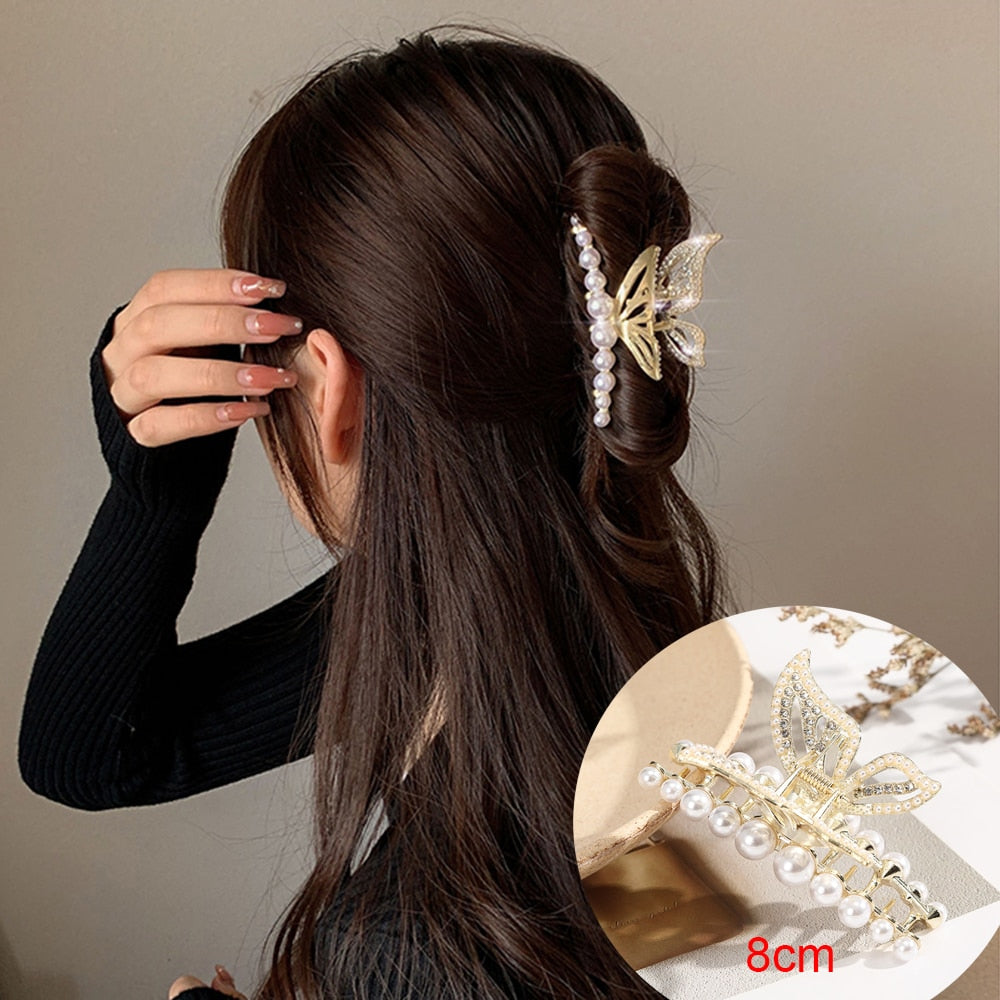 AWAYTR custom Rhinestone Metal Hair Claw Crab Clip / Free Shipping