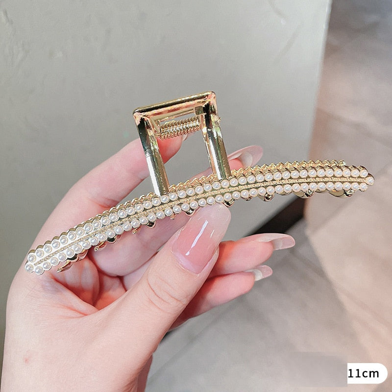 AWAYTR custom Rhinestone Metal Hair Claw Crab Clip / Free Shipping