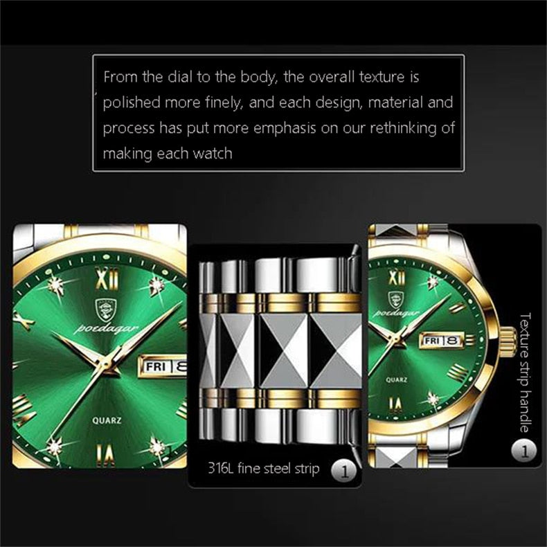 POEDAGAR 5027  Men's Sport  Watch with Date/Clock/luminous dial/FREE Shipping