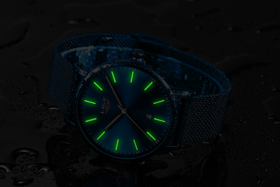 LIGE Womens Watches Top Brand Luxury Waterproof Watch Fashion Ladies Stainless Steel Wristwatch Casual Quartz Clock Reloj Mujer