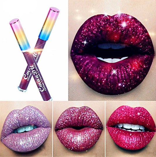 6 Color Glitter Liquid Lipstick / BUY 6 get 1 FREE / Enter Code  77Q4DK50STE9 / FREE Shipping