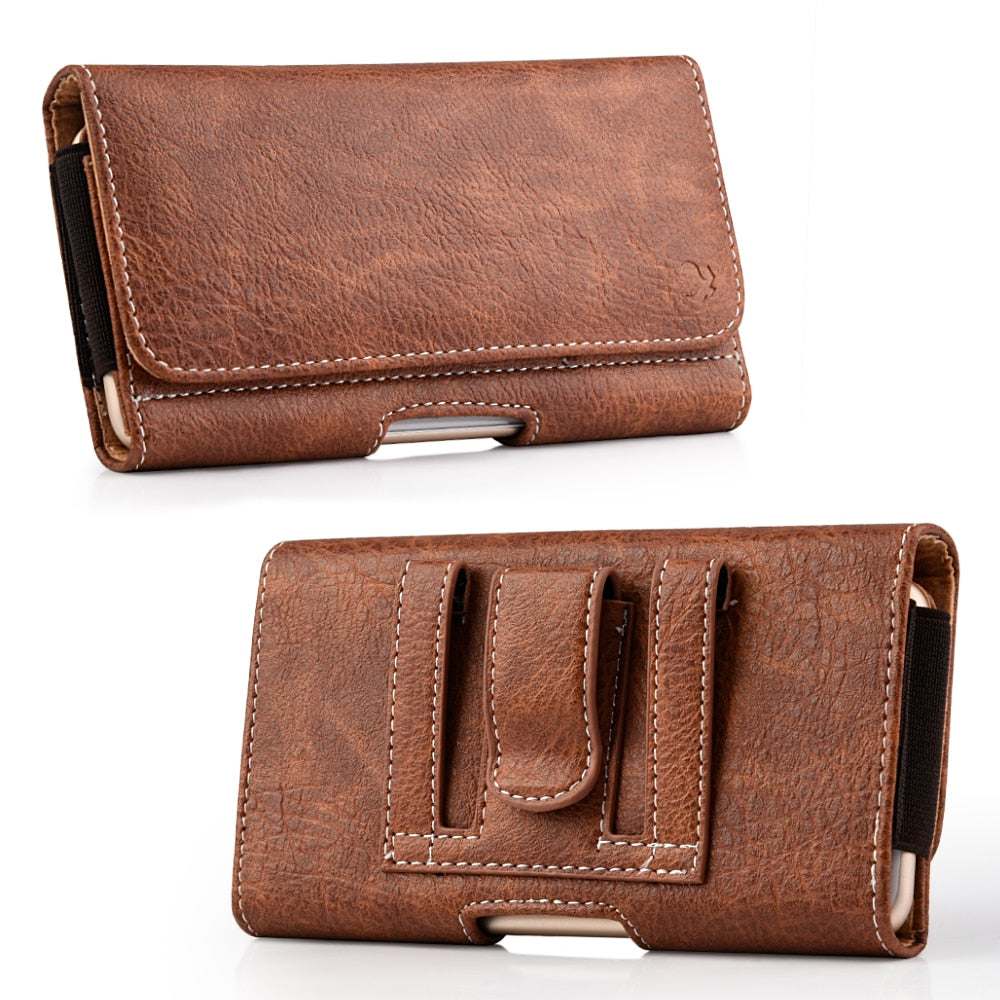 Universal Leather Phone Case Belt clip for Samsung at checkout select Model / FREE  Shipping