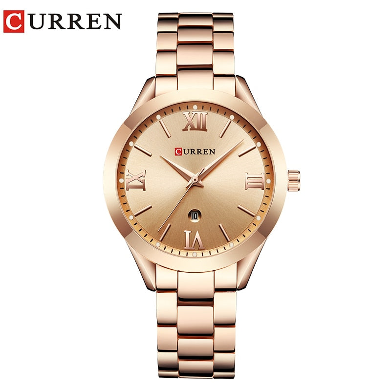 CURREN  beautiful  Gold  Ladies Wrist  Watch ,  Quartz /  FREE Shipping