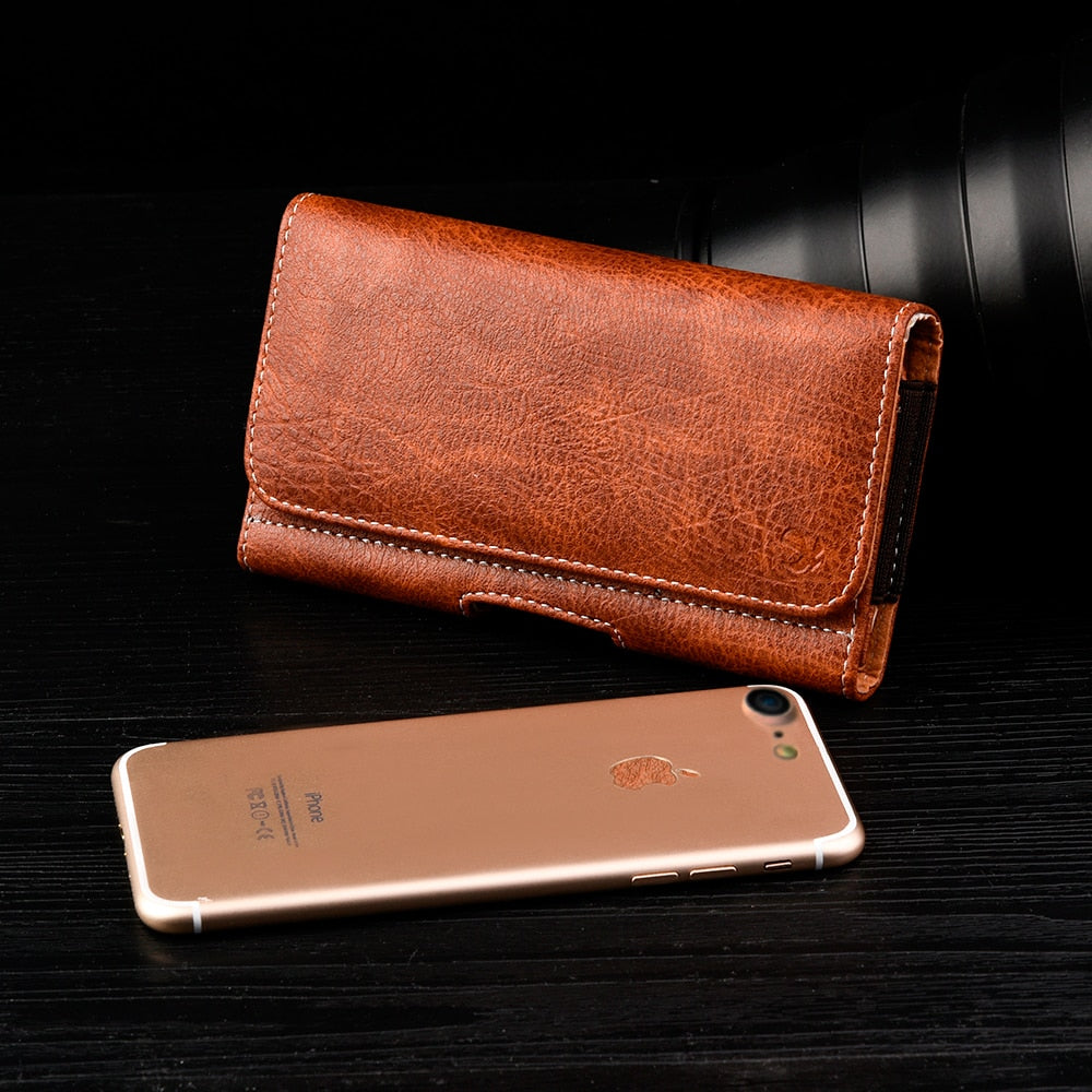 Universal Leather Phone Case Belt clip for Samsung at checkout select Model / FREE  Shipping