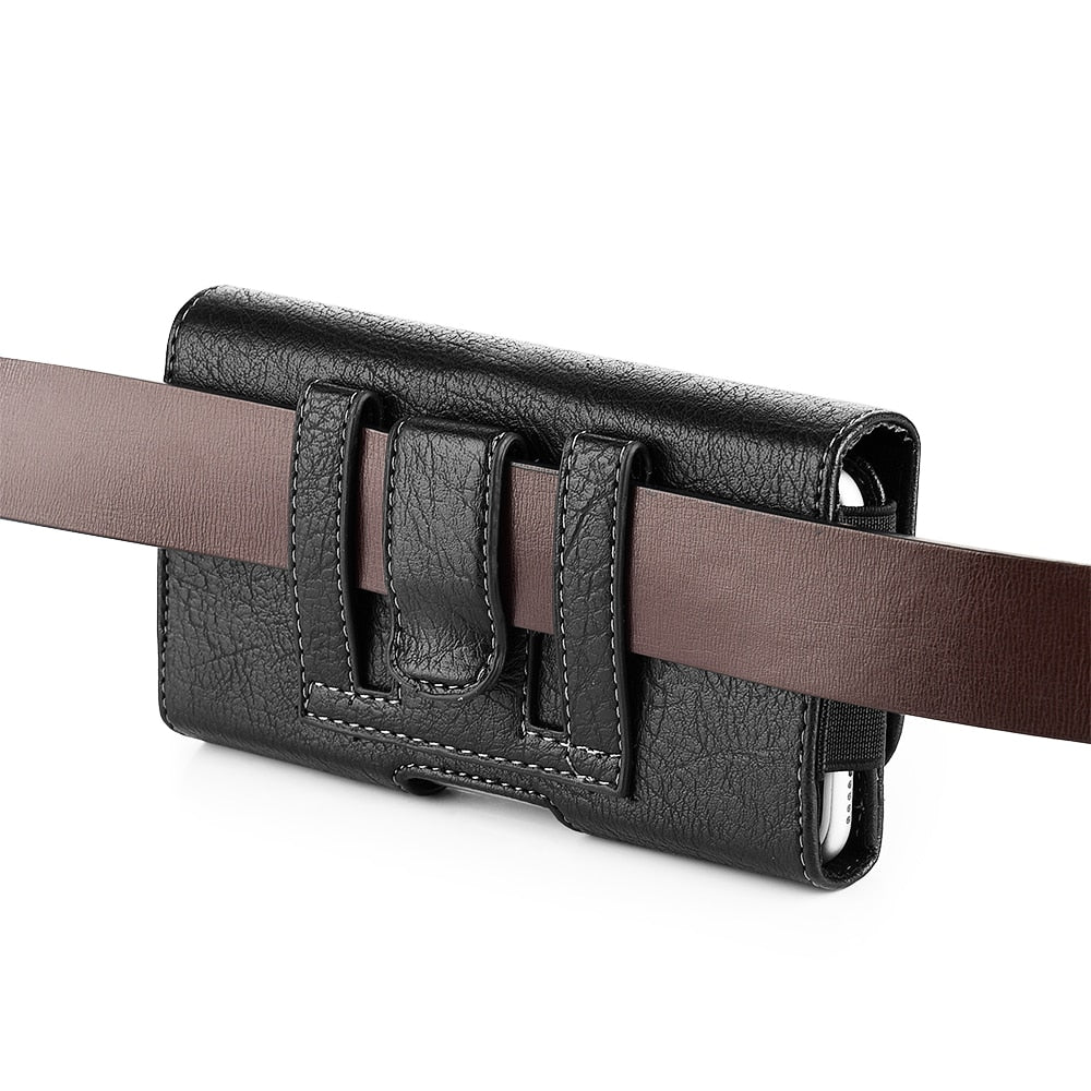 Universal Leather Phone Case Belt clip for Samsung at checkout select Model / FREE  Shipping
