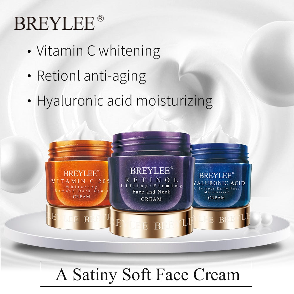 BREYLEE Face Retinol/ Hyaluronic Acid / Vitmain C facial Cream 40g / FREE shipping