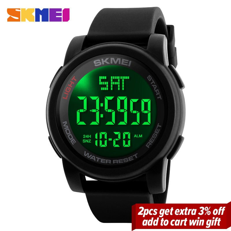 SKMEI Top Luxury Sport Watch for Men /  Alarm Clock / Waterproof /  Multifunction Digital Watch
