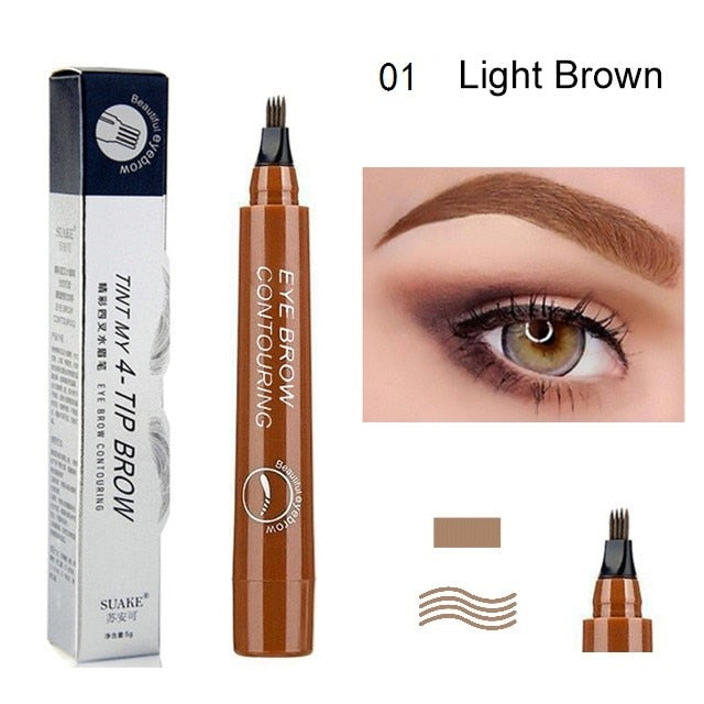 4 Point Eyebrow Liquid Pencil Waterproof - Microblade / Buy 25 get 7 FREE / Enter Code 24QZ9JA6Y2N6 / FREE Shipping