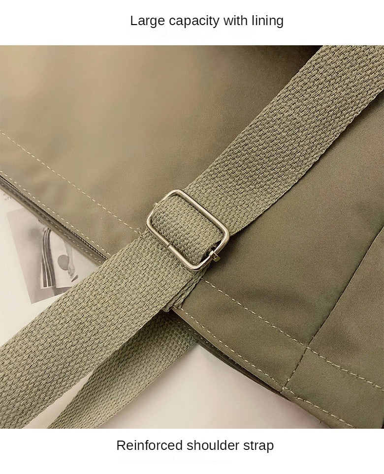 Ladies  Bag great for work/Salon or beach with Zipper / Nylon Waterproof / Large Capacity Tote Shoulder Bag  / FREE Shipping