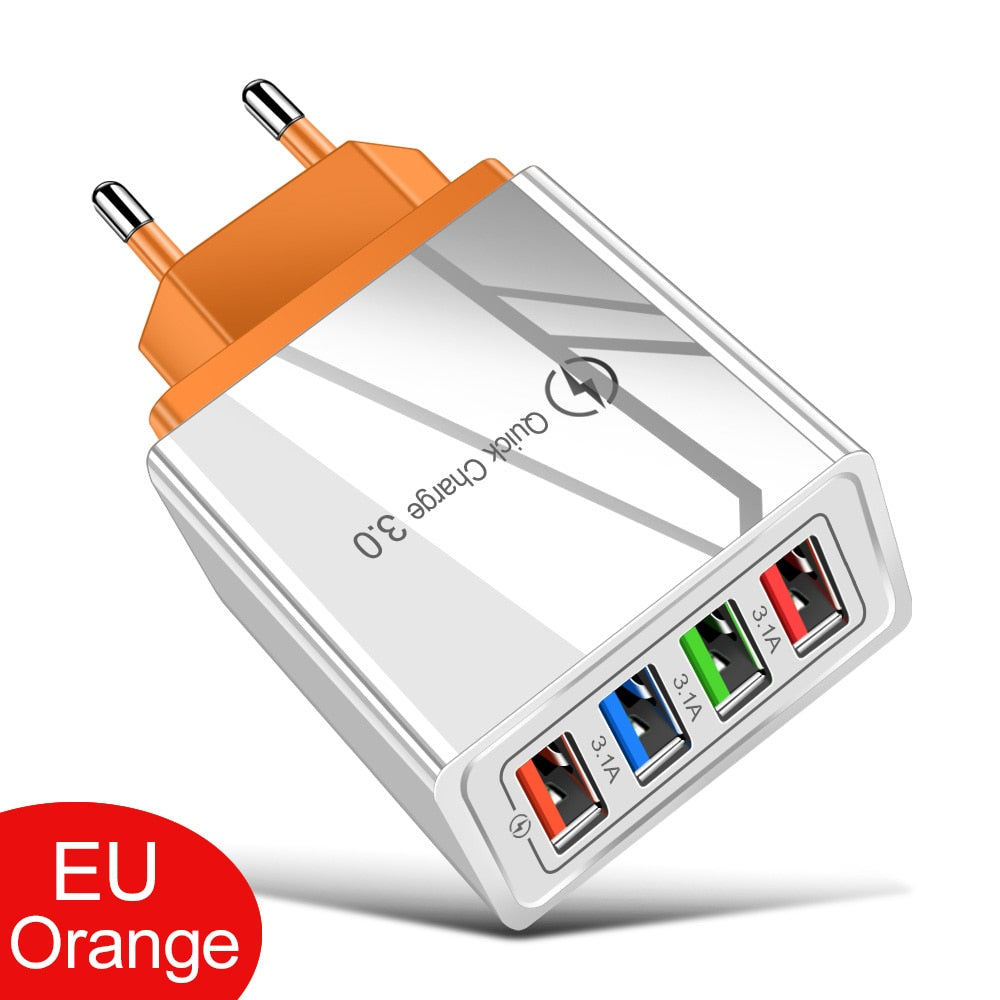 USB QC Wall Plug Quick Charger 3.0 For iPhone 12 Pro-Max Tablet / Buy 25 get 10 FREE / Enter Code  5M6TST0TF4FN /  Shipping