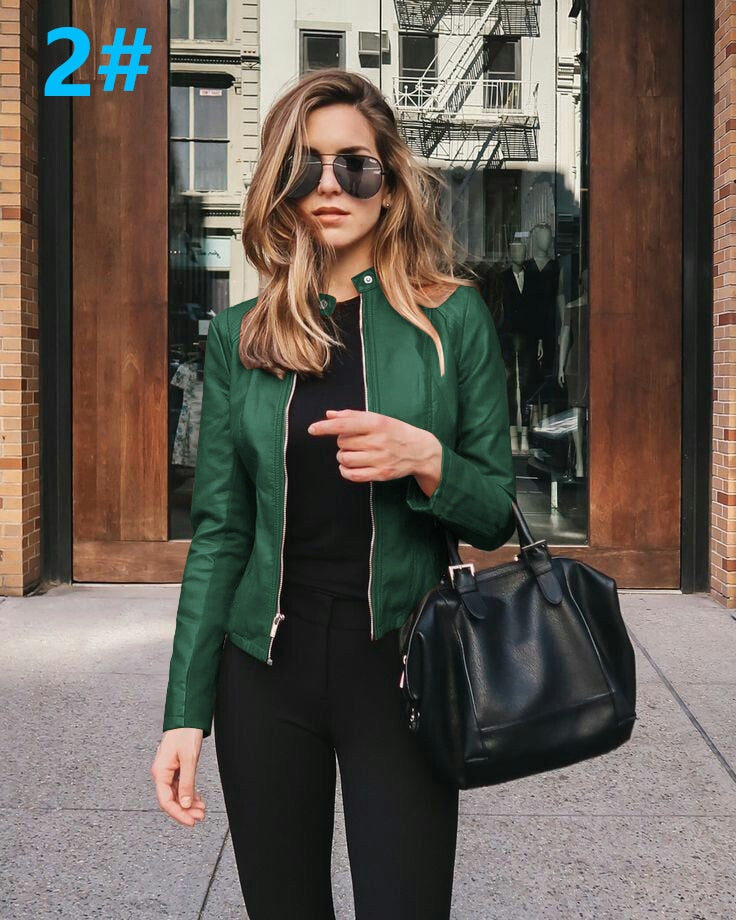 Ladies  leather Jacket comfortable lining / BUY  3 get  1  FREE enter Discount Code BWX1SKG5BYMV /  FREE Shipping - tracking available