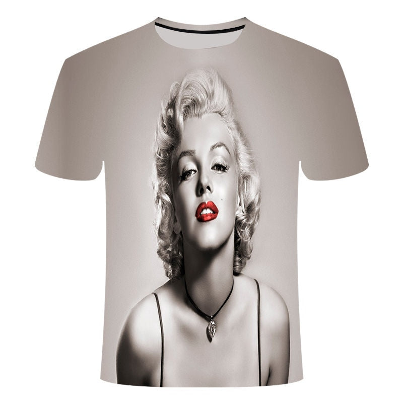 Men / Ladies t-shirt prints Marilyn Monroe with other beautiful  prints / FREE shipping